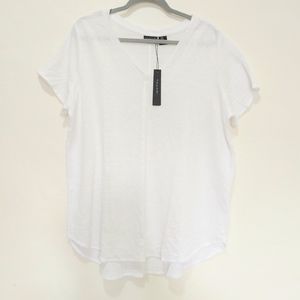 NWT Tahari 100% Linen Women's T-shirt